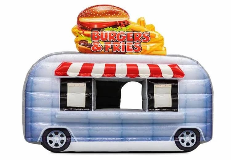 Inflatable food truck Burgers and Fries
