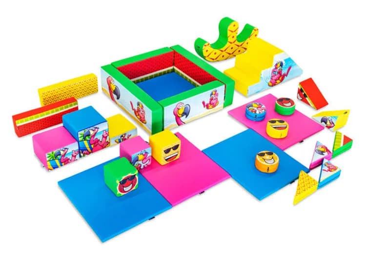 Softplay Set XXL Flamingo Hawaii (29-piece)