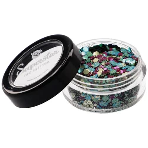 RAINFOREST Biodegradable Face- and Bodyglitter Chunky Mix 6ml.