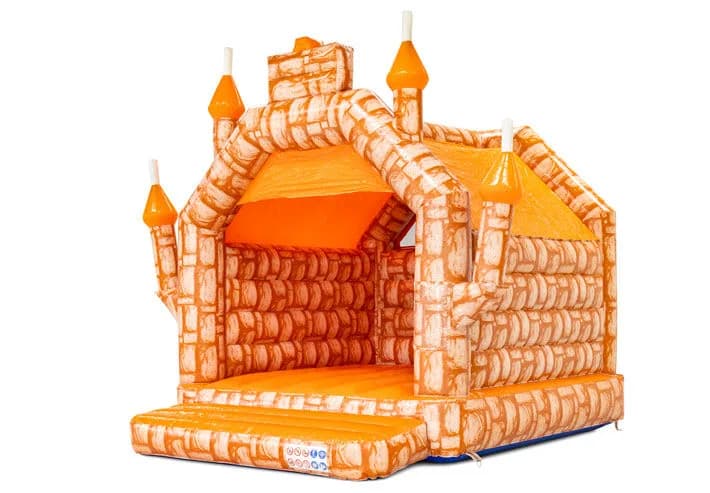 Standard Castle Orange Brick Bouncy Castle