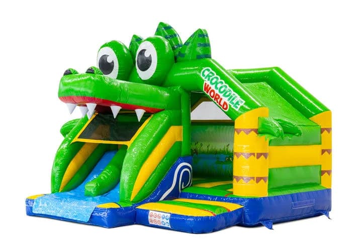 Slide Combo Doubleslide Crocodile Bouncy Castle