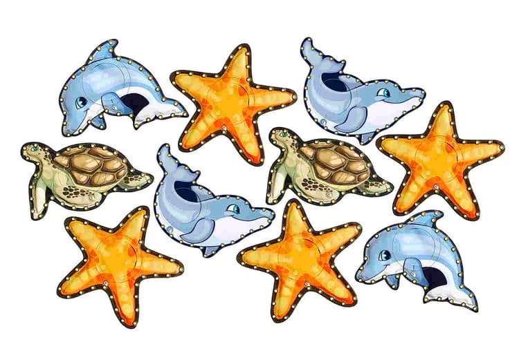 Theme Wall Holders Seaworld - set of 10 pieces