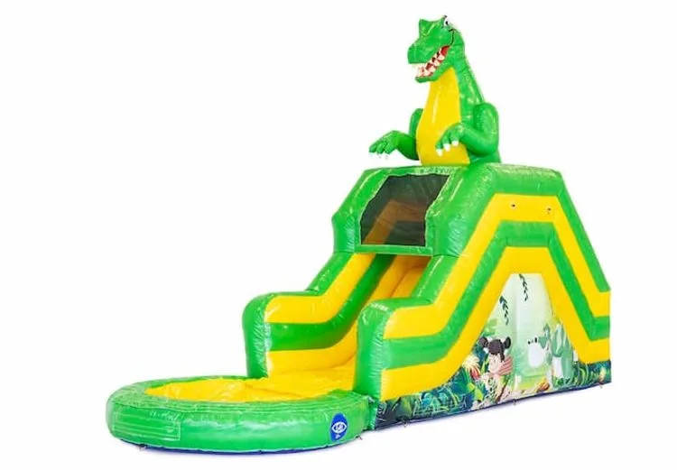 Garden Slide Dino Bouncy Castle