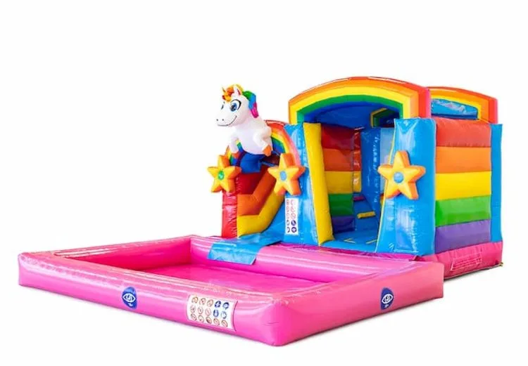 Mini Splash Bounce Unicorn Bouncy Castle