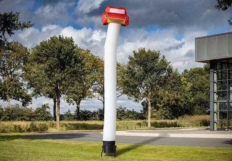 Skytube with 3D car on top