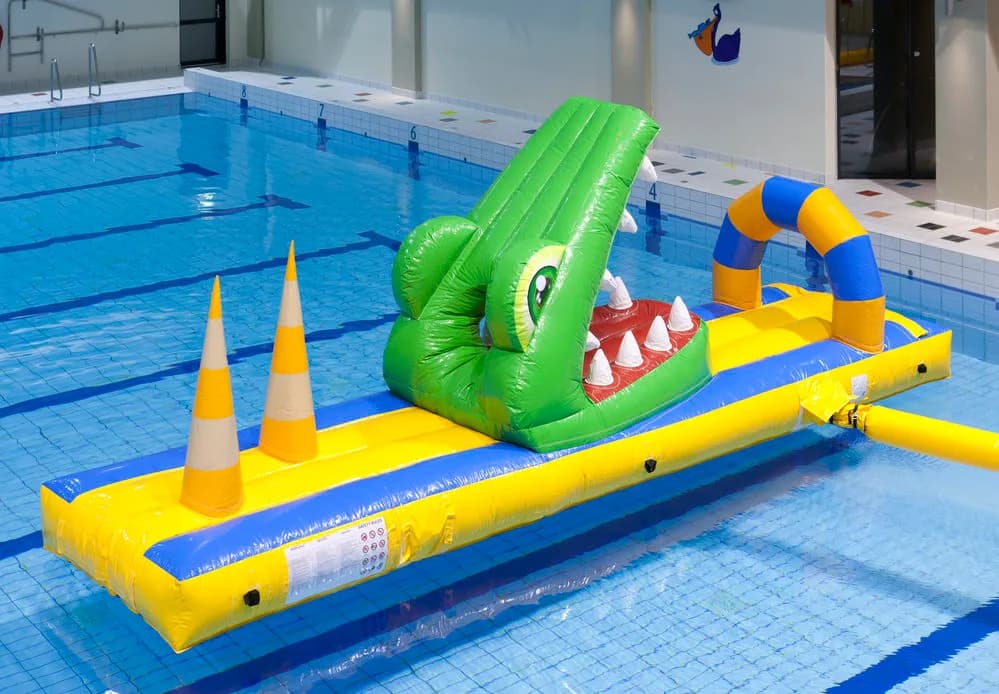 Crocodile run with bow