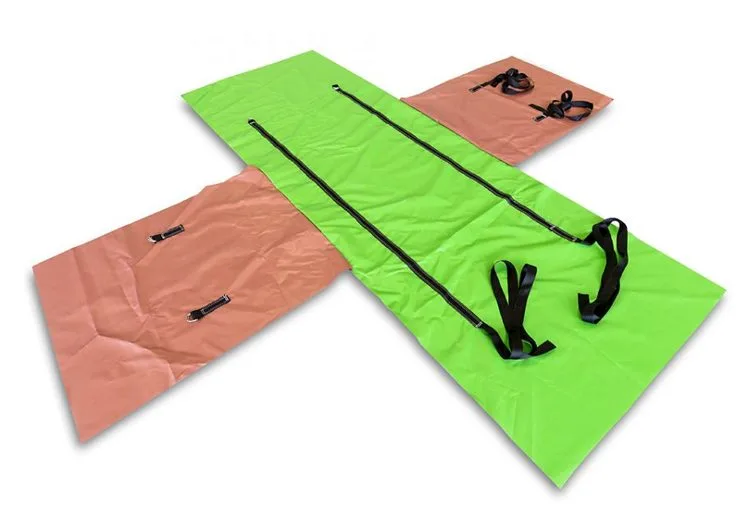 Cross-shaped transport bag