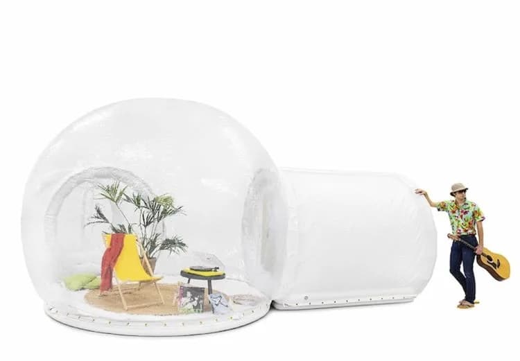 Dome Transparent 3m + Closed Cabin