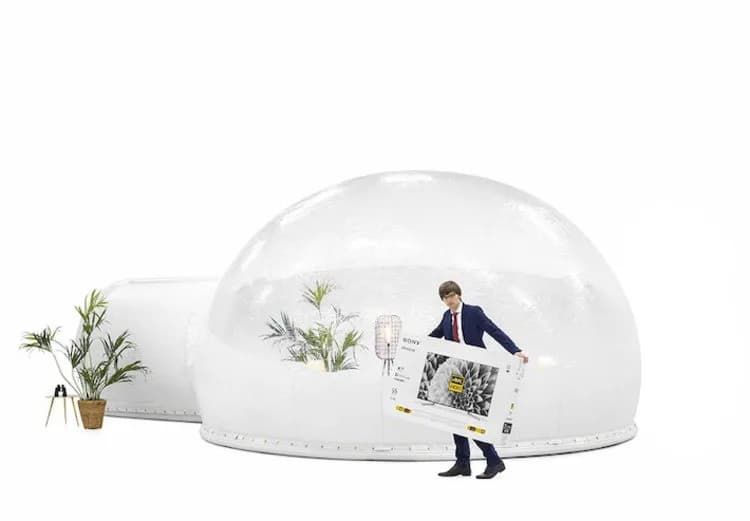 Modular Privacy Dome 5m + Closed Cabin