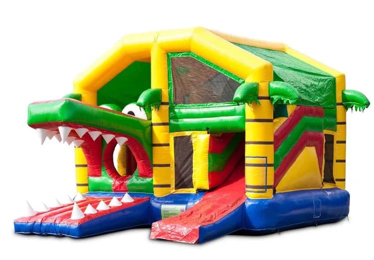 Multiplay With Roof Crocodile Bouncy Castle