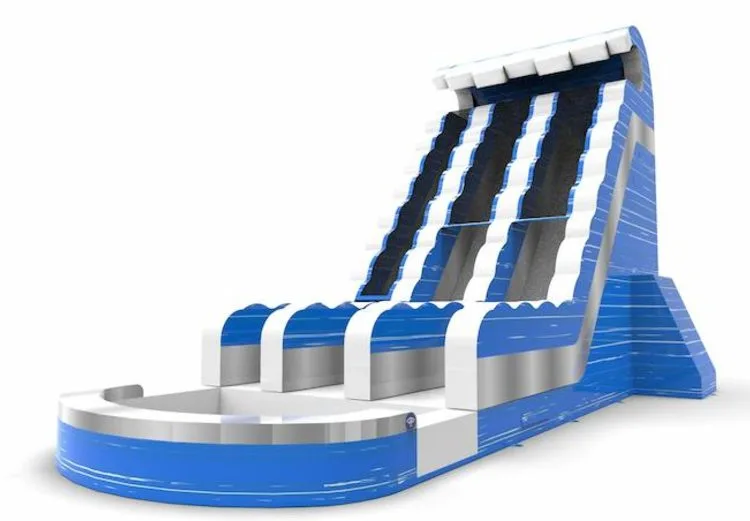 Waterslide D22 - Blue White Silver