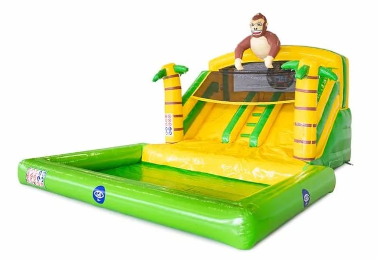 Splashy Bounce Jungle Inflatable Slide Bouncy Castle