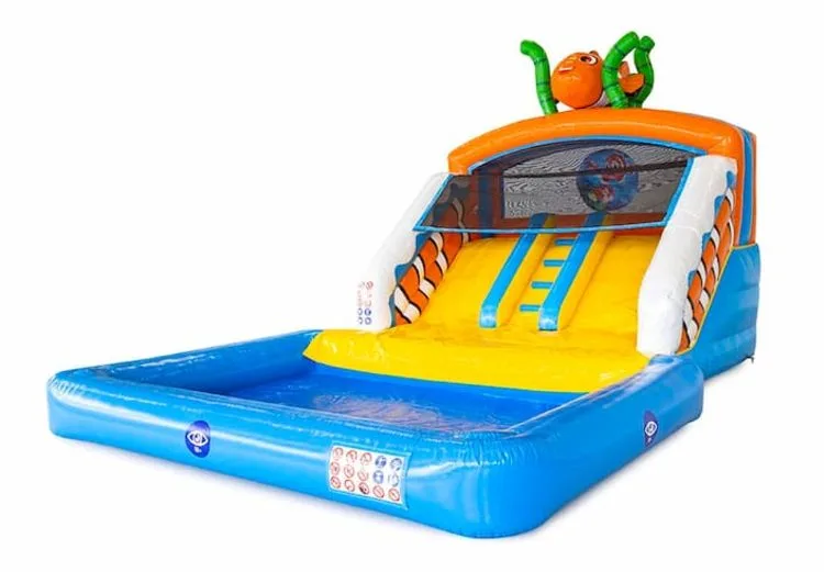 Splashy Bounce Seaworld Inflatable Slide Bouncy Castle