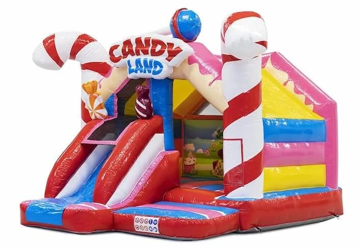 Slide Combo Candy Bouncy Castle