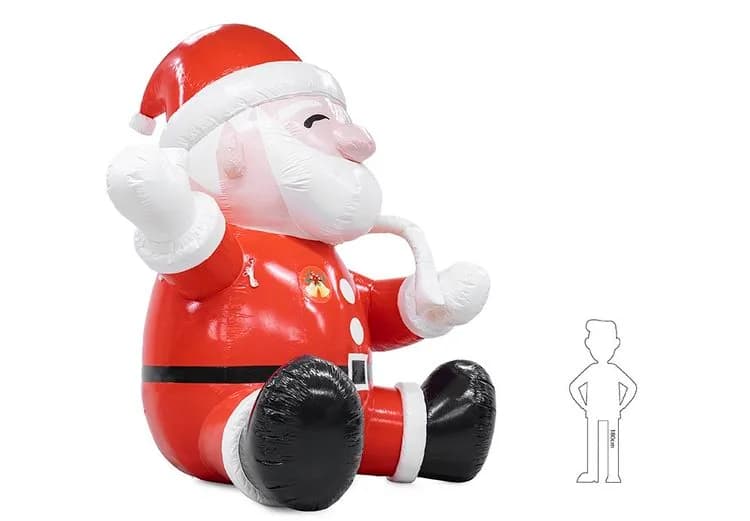 Santa Clause with presents sitting