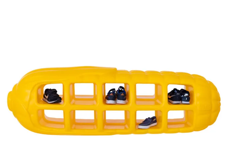 Shoe rack yellow