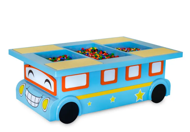 Play table truck blue / blocks