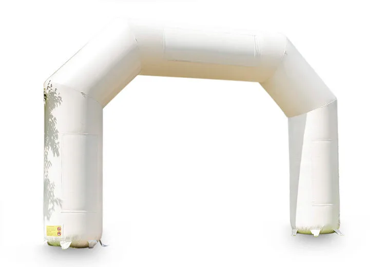 Standard arch with blank banners White 9x6m